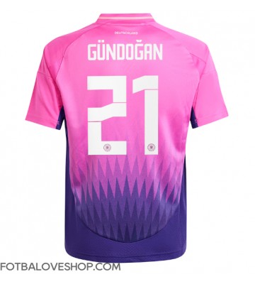 Německo Ilkay Gundogan #21 Venkovní Dres ME 2024 Krátký Rukáv
