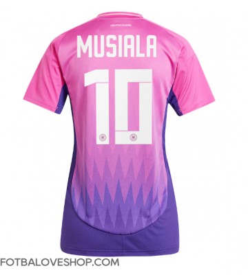 Německo Jamal Musiala #10 Dámské Venkovní Dres ME 2024 Krátký Rukáv