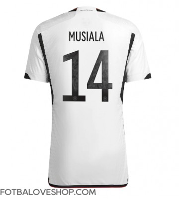 Německo Jamal Musiala #14 Domácí Dres MS 2022 Krátký Rukáv