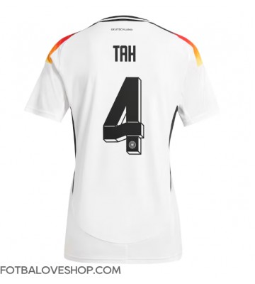 Německo Jonathan Tah #4 Domácí Dres ME 2024 Krátký Rukáv