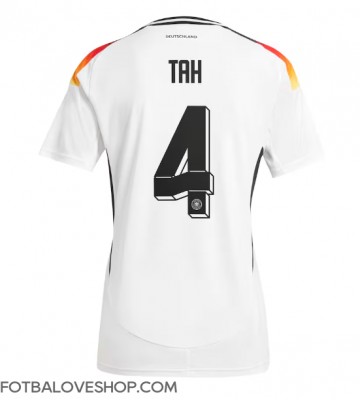 Německo Jonathan Tah #4 Dámské Domácí Dres ME 2024 Krátký Rukáv