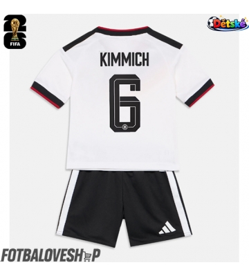 Německo Joshua Kimmich #6 Dětské Domácí Dres MS 2026 Krátký Rukáv (+ trenýrky)