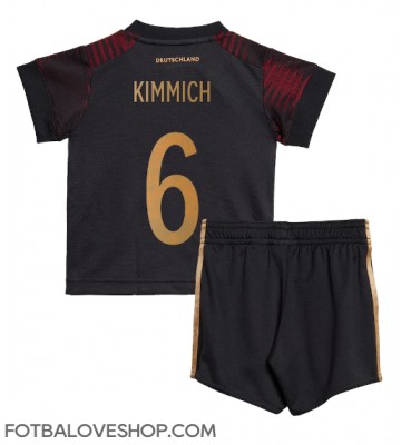 Německo Joshua Kimmich #6 Dětské Venkovní Dres MS 2022 Krátký Rukáv (+ trenýrky)