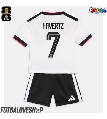 Německo Kai Havertz #7 Dětské Domácí Dres MS 2026 Krátký Rukáv (+ trenýrky)