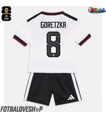 Německo Leon Goretzka #8 Dětské Domácí Dres MS 2026 Krátký Rukáv (+ trenýrky)