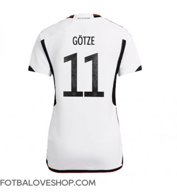 Německo Mario Gotze #11 Dámské Domácí Dres MS 2022 Krátký Rukáv