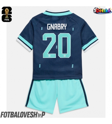Německo Serge Gnabry #20 Dětské Venkovní Dres MS 2026 Krátký Rukáv (+ trenýrky)