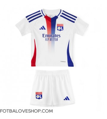 Olympique Lyonnais Dětské Domácí Dres 2024-25 Krátký Rukáv (+ trenýrky)