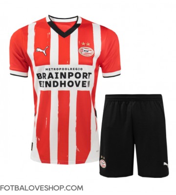 PSV Eindhoven Dětské Domácí Dres 2024-25 Krátký Rukáv (+ trenýrky)