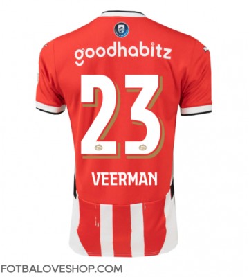 PSV Eindhoven Joey Veerman #23 Domácí Dres 2024-25 Krátký Rukáv
