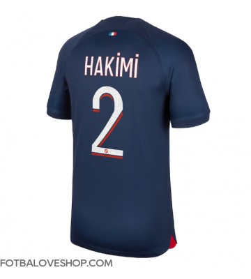 Paris Saint-Germain Achraf Hakimi #2 Domácí Dres 2023-24 Krátký Rukáv