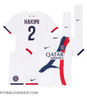 Paris Saint-Germain Achraf Hakimi #2 Dětské Venkovní Dres 2024-25 Krátký Rukáv (+ trenýrky)