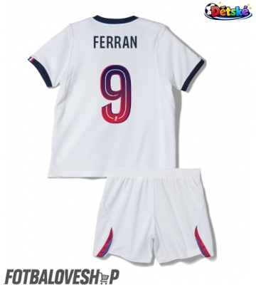 Paris Saint-Germain Ferran Torres #9 Dětské Venkovní Dres 2026-27 Krátký Rukáv (+ trenýrky)
