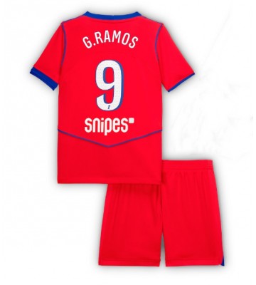 Paris Saint-Germain Goncalo Ramos #9 Dětské Alternativní Dres 2025-26 Krátký Rukáv (+ trenýrky)