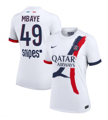 Paris Saint-Germain Ibrahim Mbaye #49 Dámské Venkovní Dres 2025-26 Krátký Rukáv