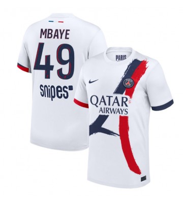 Paris Saint-Germain Ibrahim Mbaye #49 Venkovní Dres 2025-26 Krátký Rukáv