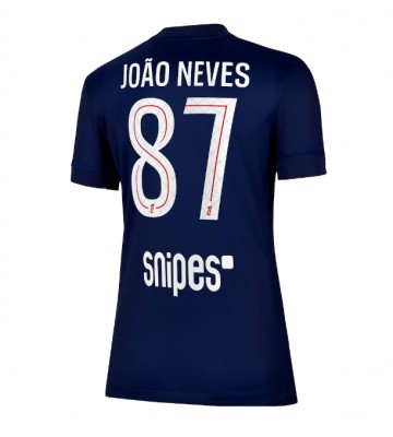 Paris Saint-Germain Joao Neves #87 Dámské Domácí Dres 2025-26 Krátký Rukáv