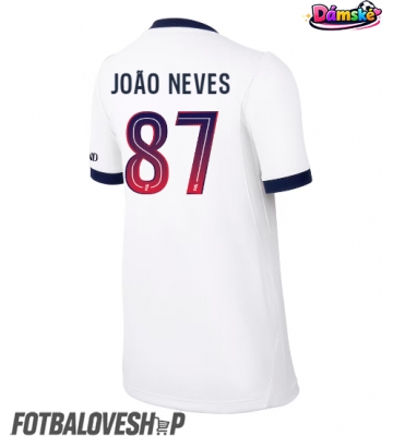 Paris Saint-Germain Joao Neves #87 Dámské Venkovní Dres 2026-27 Krátký Rukáv