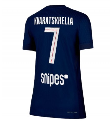 Paris Saint-Germain Khvicha Kvaratskhelia #7 Dámské Domácí Dres 2025-26 Krátký Rukáv