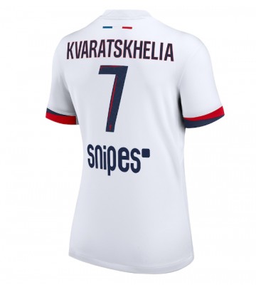 Paris Saint-Germain Khvicha Kvaratskhelia #7 Dámské Venkovní Dres 2025-26 Krátký Rukáv
