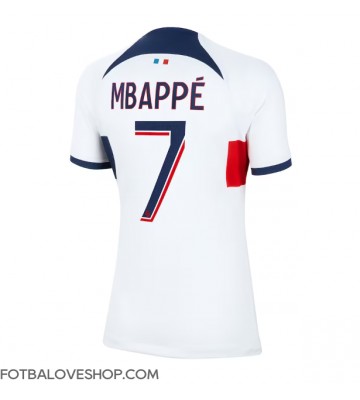 Paris Saint-Germain Kylian Mbappe #7 Dámské Venkovní Dres 2023-24 Krátký Rukáv