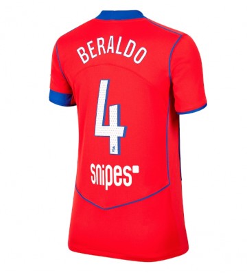 Paris Saint-Germain Lucas Beraldo #4 Dámské Alternativní Dres 2025-26 Krátký Rukáv