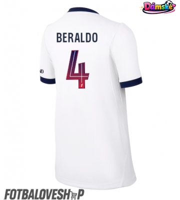 Paris Saint-Germain Lucas Beraldo #4 Dámské Venkovní Dres 2026-27 Krátký Rukáv
