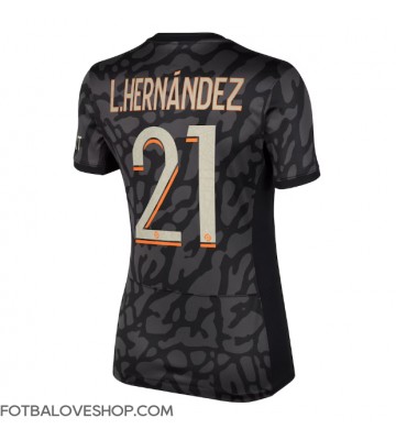 Paris Saint-Germain Lucas Hernandez #21 Dámské Alternativní Dres 2023-24 Krátký Rukáv