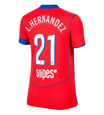 Paris Saint-Germain Lucas Hernandez #21 Dámské Alternativní Dres 2025-26 Krátký Rukáv