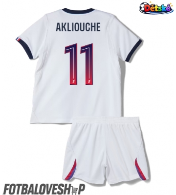 Paris Saint-Germain Maghnes Akliouche #11 Dětské Venkovní Dres 2026-27 Krátký Rukáv (+ trenýrky)