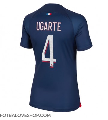 Paris Saint-Germain Manuel Ugarte #4 Dámské Domácí Dres 2023-24 Krátký Rukáv