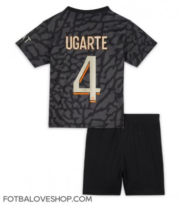 Paris Saint-Germain Manuel Ugarte #4 Dětské Alternativní Dres 2023-24 Krátký Rukáv (+ trenýrky)