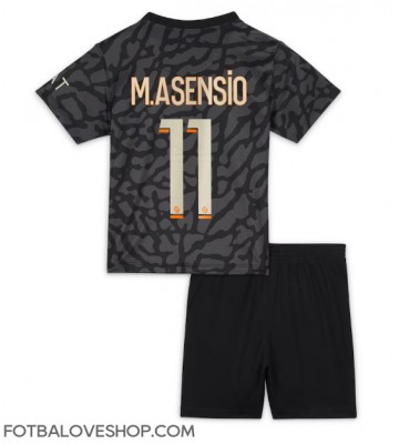 Paris Saint-Germain Marco Asensio #11 Dětské Alternativní Dres 2023-24 Krátký Rukáv (+ trenýrky)