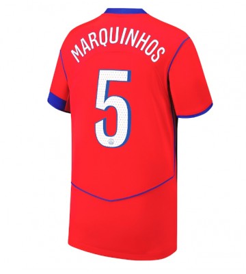 Paris Saint-Germain Marquinhos #5 Alternativní Dres 2025-26 Krátký Rukáv