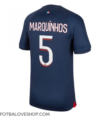 Paris Saint-Germain Marquinhos #5 Domácí Dres 2023-24 Krátký Rukáv