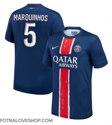 Paris Saint-Germain Marquinhos #5 Domácí Dres 2024-25 Krátký Rukáv