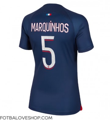 Paris Saint-Germain Marquinhos #5 Dámské Domácí Dres 2023-24 Krátký Rukáv