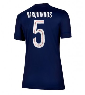 Paris Saint-Germain Marquinhos #5 Dámské Domácí Dres 2025-26 Krátký Rukáv