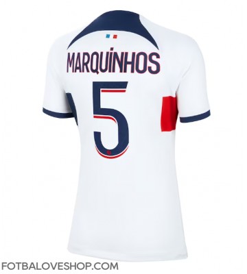 Paris Saint-Germain Marquinhos #5 Dámské Venkovní Dres 2023-24 Krátký Rukáv