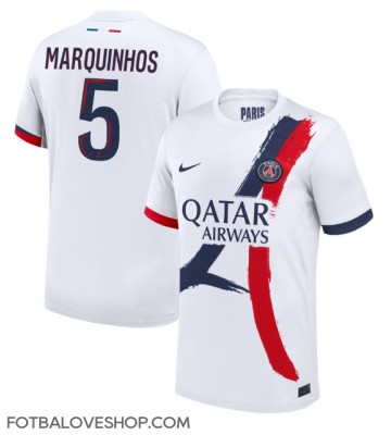 Paris Saint-Germain Marquinhos #5 Venkovní Dres 2024-25 Krátký Rukáv