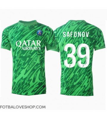 Paris Saint-Germain Matvei Safonov #39 Brankářské Domácí Dres 2024-25 Krátký Rukáv