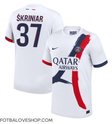 Paris Saint-Germain Milan Skriniar #37 Venkovní Dres 2024-25 Krátký Rukáv