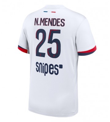 Paris Saint-Germain Nuno Mendes #25 Venkovní Dres 2025-26 Krátký Rukáv