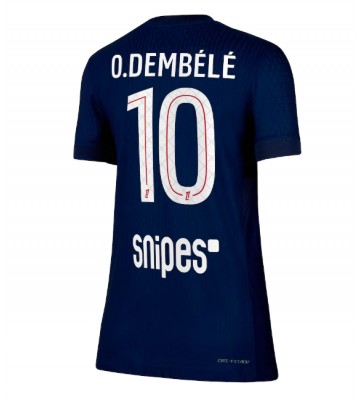 Paris Saint-Germain Ousmane Dembele #10 Dámské Domácí Dres 2025-26 Krátký Rukáv