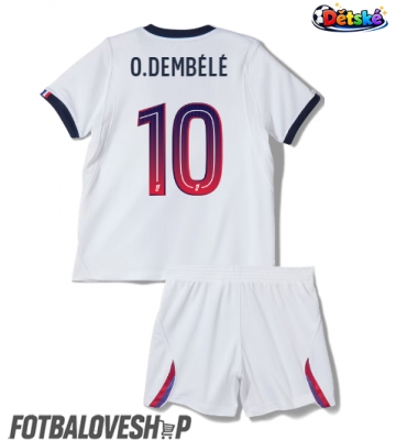Paris Saint-Germain Ousmane Dembele #10 Dětské Venkovní Dres 2026-27 Krátký Rukáv (+ trenýrky)