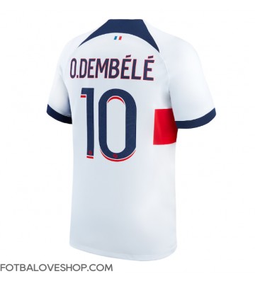 Paris Saint-Germain Ousmane Dembele #10 Venkovní Dres 2023-24 Krátký Rukáv
