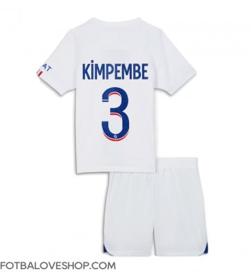Paris Saint-Germain Presnel Kimpembe #3 Dětské Venkovní Dres 2023-24 Krátký Rukáv (+ trenýrky)