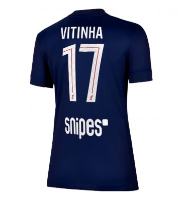 Paris Saint-Germain Vitinha #17 Dámské Domácí Dres 2025-26 Krátký Rukáv