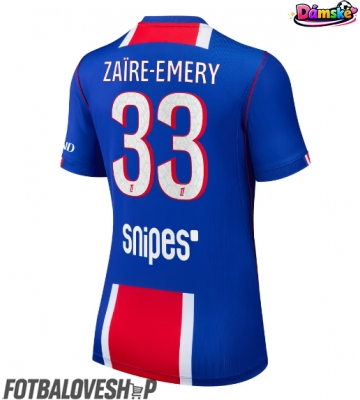 Paris Saint-Germain Warren Zaire-Emery #33 Dámské Domácí Dres 2026-27 Krátký Rukáv