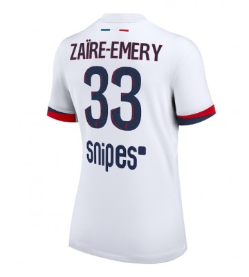 Paris Saint-Germain Warren Zaire-Emery #33 Dámské Venkovní Dres 2025-26 Krátký Rukáv